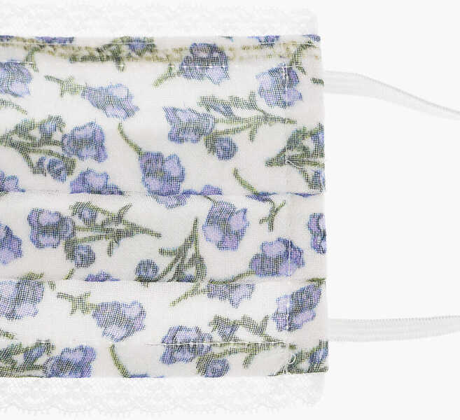 Caciuli Faliero sarti Floral-Motif Laced Juliana Face Mask Violet Femei (BM 15081715) 2