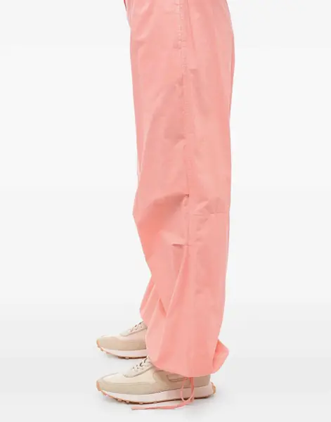 Pantaloni casual Aspesi Cotton Pants With Ankle Strings Pink Femei (BM 15081817) 2