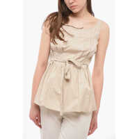 Bluze Pleated Top With Belt Femei