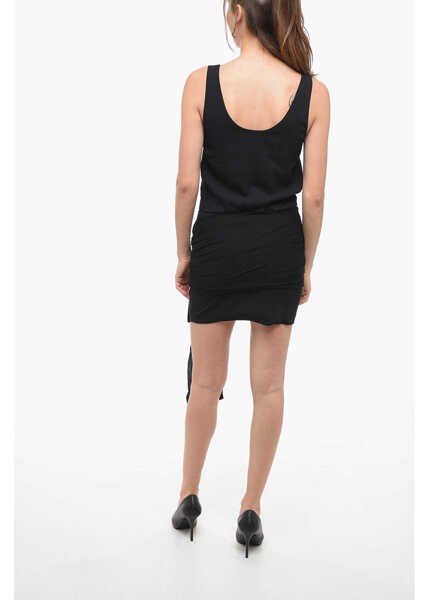 Rochii scurte Philosophy Draped Dress With Tie Detail Black Femei (BM 15081877) 2