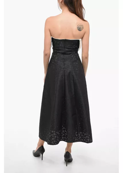 Rochii lungi Philosophy Die-Cut Radzmir Bustier Bandeau Dress Black Femei (BM 15081880) 2