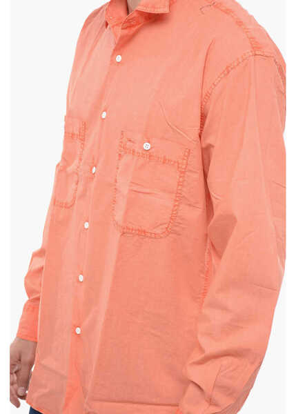 Camasi casual Aspesi Long Sleeved Shirt With Brest Pockets Orange Barbati (BM 15081922) 3