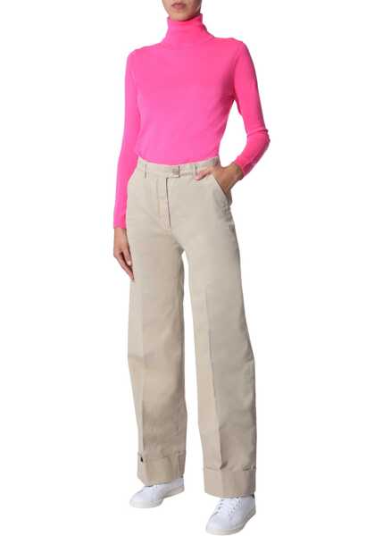 Pantaloni casual Aspesi Wide Pants BEIGE Femei (BM 15082021) 2