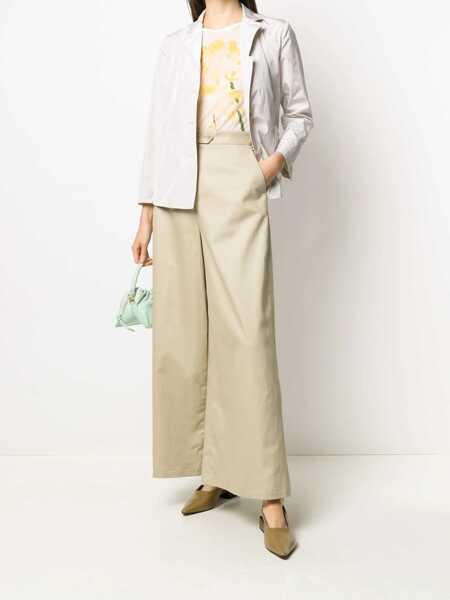 Pantaloni casual Aspesi Wide Trousers WHITE Femei (BM 15082027) 2