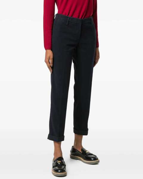 Pantaloni casual Aspesi Slim Fit Trousers BLUE Femei (BM 15082036) 3