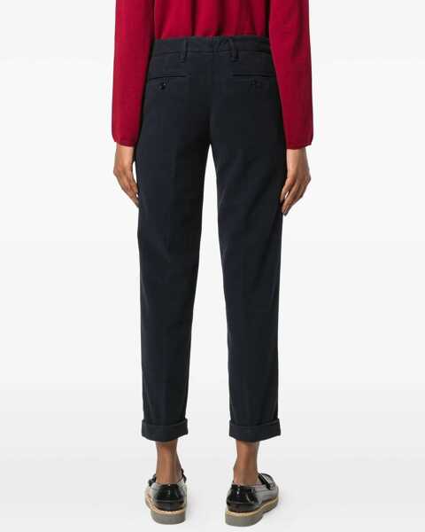 Pantaloni casual Aspesi Slim Fit Trousers BLUE Femei (BM 15082036) 4