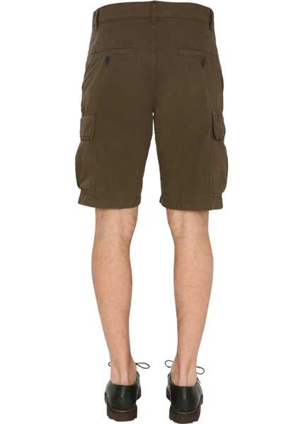 Pantaloni scurti Aspesi Cargo Shorts MILITARY GREEN Barbati (BM 15082075) 4