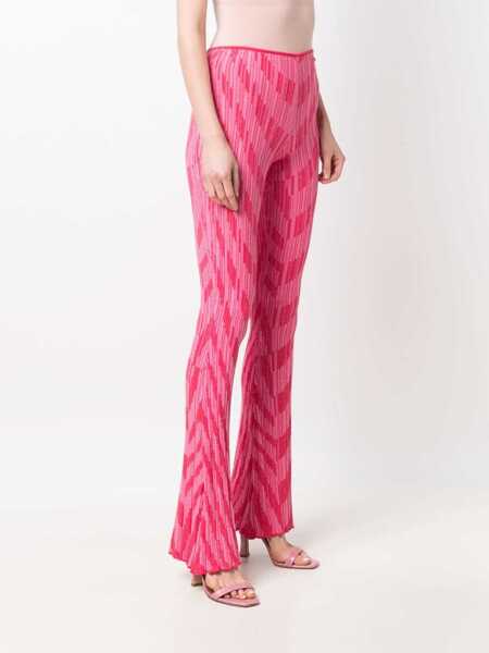 Pantaloni casual Philosophy Striped Pattern Pants PINK Femei (BM 15082108) 3