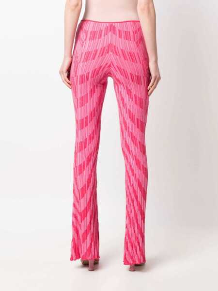 Pantaloni casual Philosophy Striped Pattern Pants PINK Femei (BM 15082108) 4