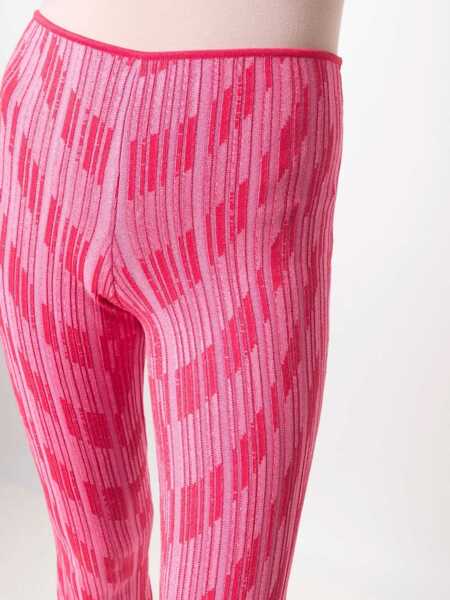 Pantaloni casual Philosophy Striped Pattern Pants PINK Femei (BM 15082108) 5