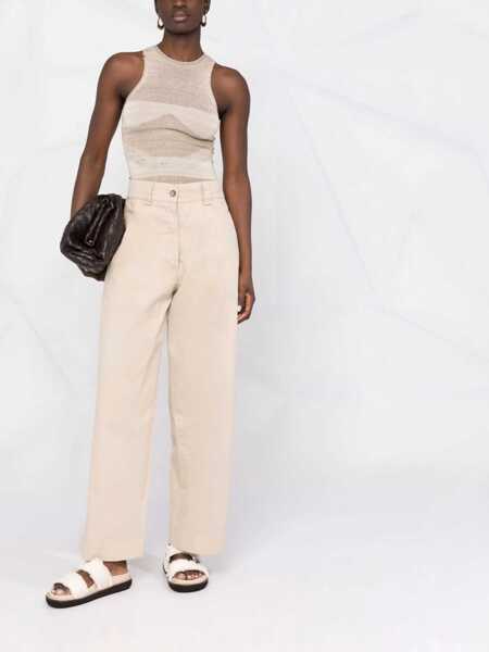 Pantaloni casual Aspesi Straight Leg Trousers BEIGE Femei (BM 15082144) 2