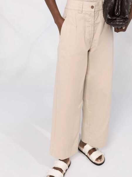 Pantaloni casual Aspesi Straight Leg Trousers BEIGE Femei (BM 15082144) 5