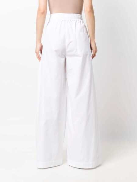 Pantaloni casual Aspesi Wide Leg Trousers WHITE Femei (BM 15082156) 4