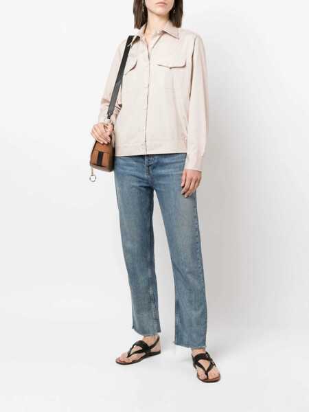 Camasi elegante Aspesi Poplin Shirt BEIGE Femei (BM 15082165) 2