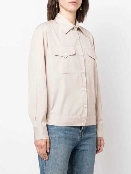 Camasi elegante Aspesi Poplin Shirt BEIGE Femei (BM 15082165) 3
