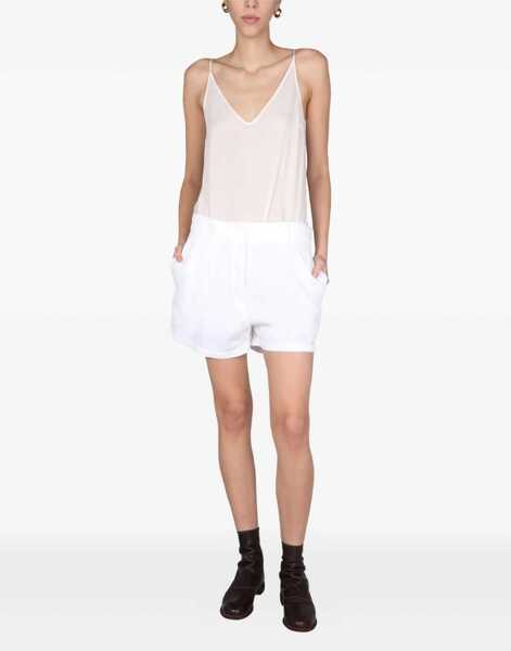 Pantaloni scurti Aspesi Wide Leg Shorts WHITE Femei (BM 15082174) 2