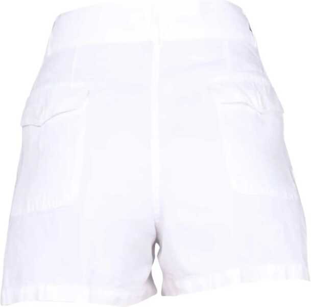Pantaloni scurti Aspesi Wide Leg Shorts WHITE Femei (BM 15082174) 4
