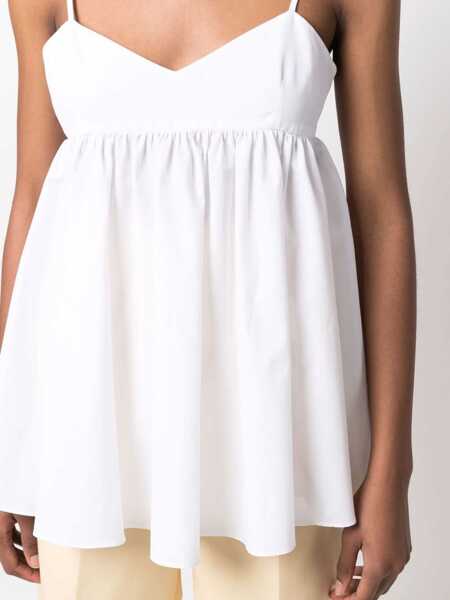 Bluze Aspesi Poplin Top WHITE Femei (BM 15082180) 5