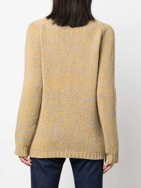 Pulovere Aspesi V-Neck Sweater YELLOW Femei (BM 15082225) 4