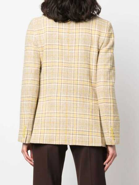 Sacouri Aspesi Single-Breasted Blazer MULTICOLOUR Femei (BM 15082246) 4