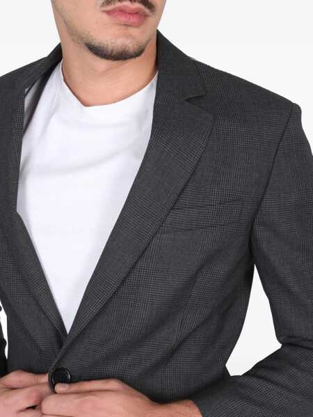 Sacouri office Aspesi Single-Breasted Virgin Wool Jacket GREY Barbati (BM 15082255) 4