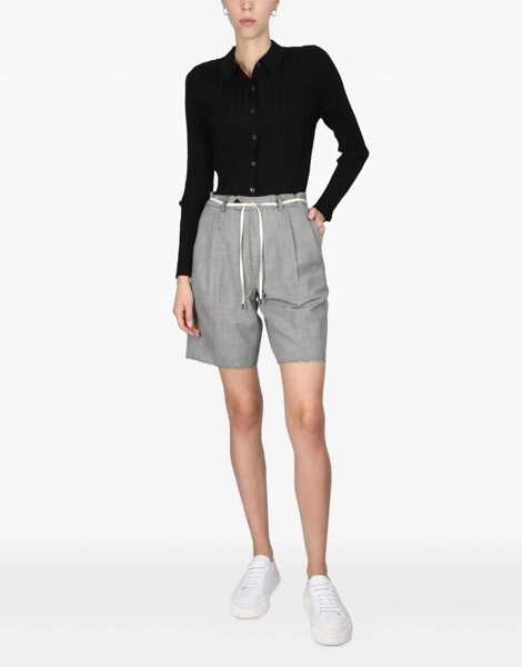 Pantaloni scurti Aspesi Stretch Flannel Bermuda Shorts GREY Femei (BM 15082264) 2