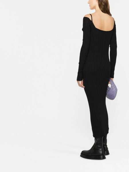 Rochii casual Philosophy Midi Dress BLACK Femei (BM 15082321) 4