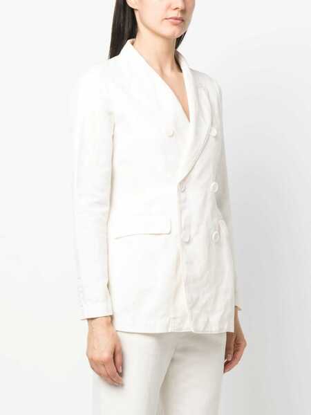 Sacouri Aspesi Double-Breasted Jacket IVORY Femei (BM 15082372) 3