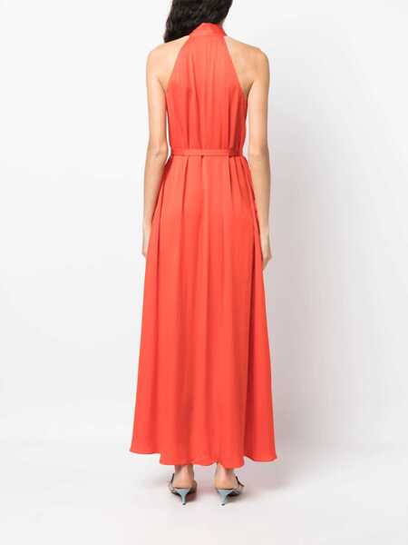Rochii casual Aspesi Belted Dress ORANGE Femei (BM 15082423) 4