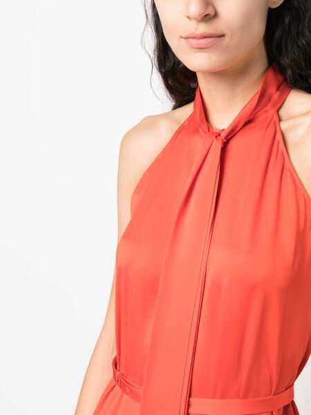 Rochii casual Aspesi Belted Dress ORANGE Femei (BM 15082423) 5