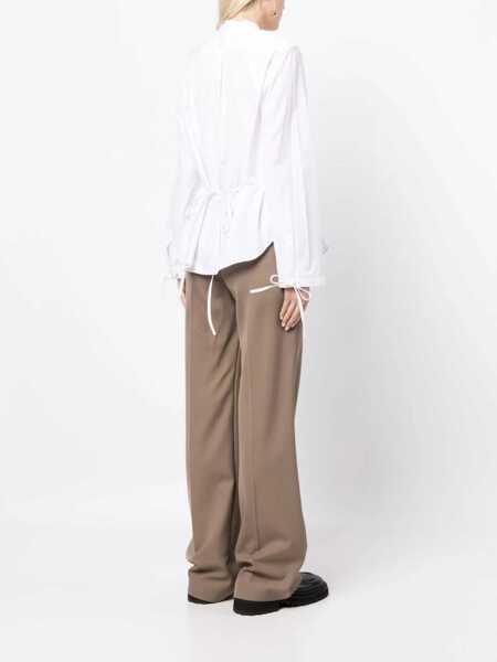 Bluze Aspesi Korean Collar Shirt WHITE Femei (BM 15082453) 3