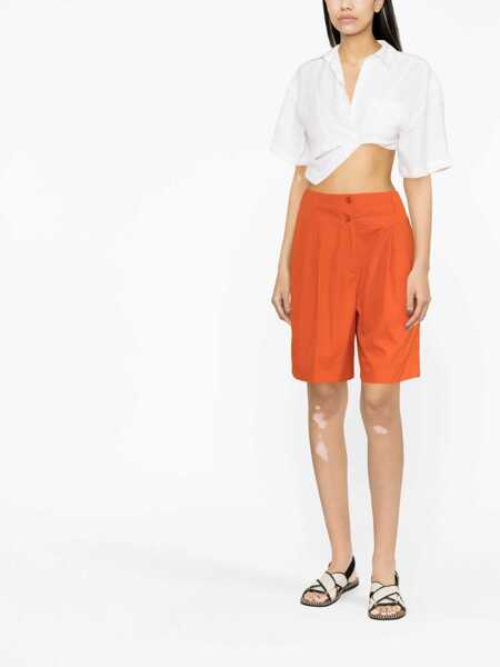 Pantaloni scurti Aspesi Cotton Poplin Shorts ORANGE Femei (BM 15082480) 2