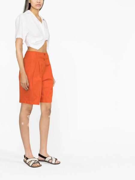Pantaloni scurti Aspesi Cotton Poplin Shorts ORANGE Femei (BM 15082480) 4