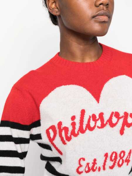 Pulovere casual Philosophy Jersey With Logo WHITE Femei (BM 15082492) 5