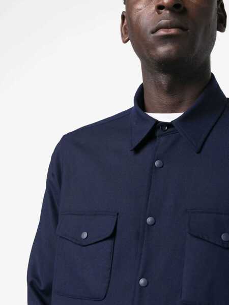 Camasi casual Aspesi Double Shirt BLUE Barbati (BM 15082504) 5