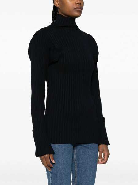 Pulovere casual Philosophy Ribbed Stretch Knit BLUE Femei (BM 15082513) 3