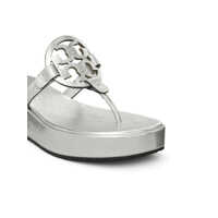 Sandale Tory Burch Dama - Sandale Tory Burch Tory Burch Miller Wedge Thong Sandals SILVER Femei (BM 15083194) - B-mall.ro