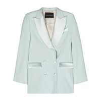 Sacouri Hebe Studio Bianca Cady Double-Breasted Blazer Femei