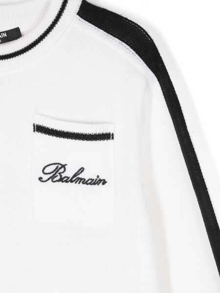 Pulovere casual Balmain JUMPER White Baieti (BM 15087028) 3