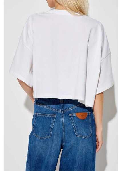 Tricouri Chloe Cropped T-Shirt WHITE Femei (BM 15088471) 4