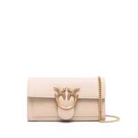 Portofele 'Love One Wallet' Beige Crossbody Bag With Love Birds Detail In Smooth Leather Woman Femei