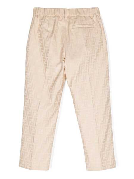 Pantaloni Fendi FF JACQUARD TROUSERS White Baieti (BM 15097294) 2