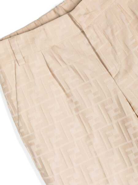 Pantaloni Fendi FF JACQUARD TROUSERS White Baieti (BM 15097294) 3