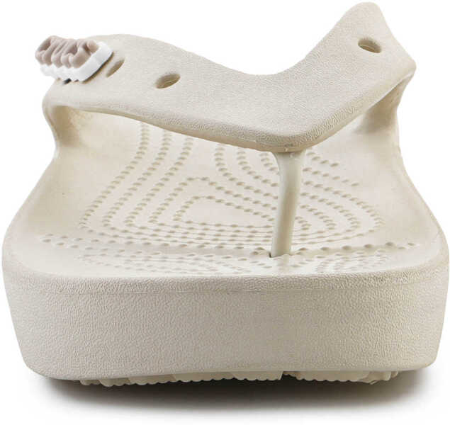 Slapi Crocs CLASSIC PLATFORM FLIP W Beige Femei (BM 15098599) 2