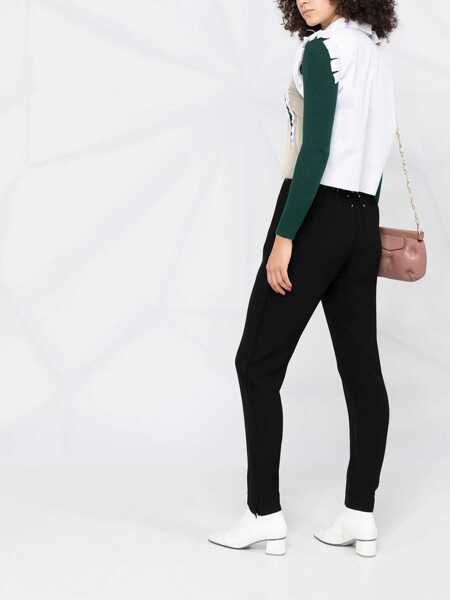 Pantaloni casual Maison Margiela Mm1 Tapered Fit Pants With Elastic Waistband Black Femei (BM 15098722) 4