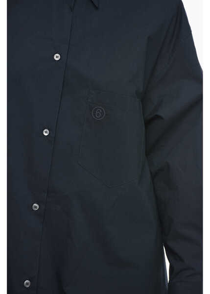 Rochii scurte Maison Margiela Mm6 Popeline Oversized Fit Shirt Dress Black Femei (BM 15098725) 3