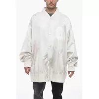 Bomber jacket Maison Margiela Mm6 Satin Oversized Bomber Jacket With Snap Buttons