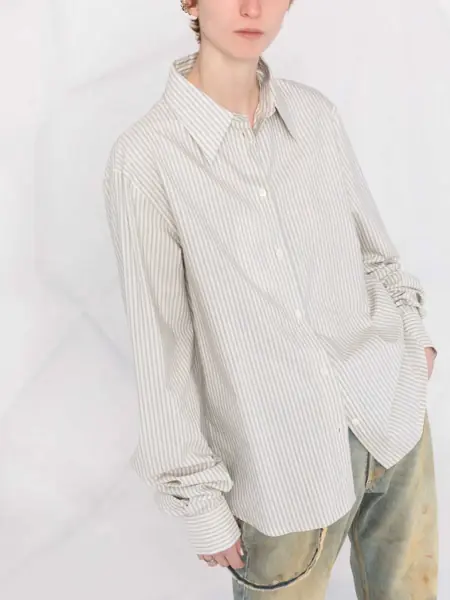 Camasi casual Maison Margiela Mm6 Balanced Stripe Cotton Shirt Multicolor Femei (BM 15098857) 5