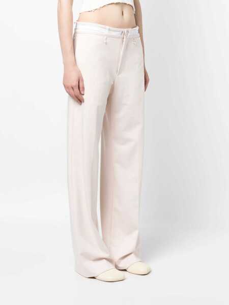 Pantaloni casual Maison Margiela Mm6 Wide-Leg Deconstructed Pants Pink Femei (BM 15098866) 3