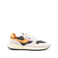 Sneakers Autry White And Orange Suede And Nylon Reelwind Low Sneakers Barbati